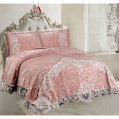 Gloria & Lawendy Multi Color Velvet Bedspread - 4 Pieces