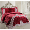 Gloria & Lawendy Multi Color Velvet Bedspread - 4 Pieces