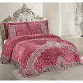 Gloria & Lawendy Multi Color Velvet Bedspread - 4 Pieces