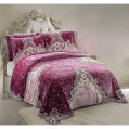 Gloria & Lawendy Multi Colors Velvet Bedspread Set - 4 Pieces