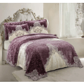 Gloria & Lawendy Multi Colors Velvet Bedspread Set - 4 Pieces