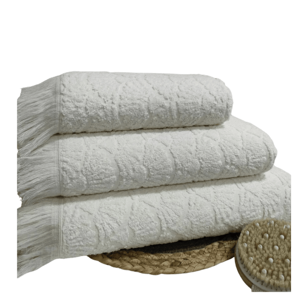 jacquradina - set of 3 Towels - 50x100 , 70x140 , 90x160 - Multiple colors