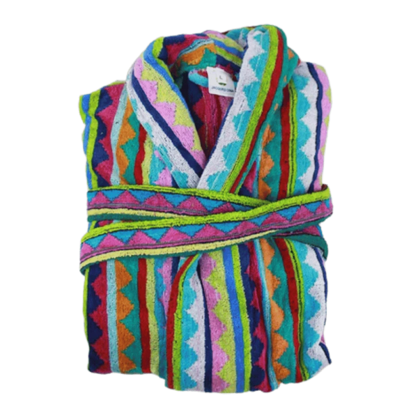 jacquradina - Bathrobe Multi color - L - Triangles