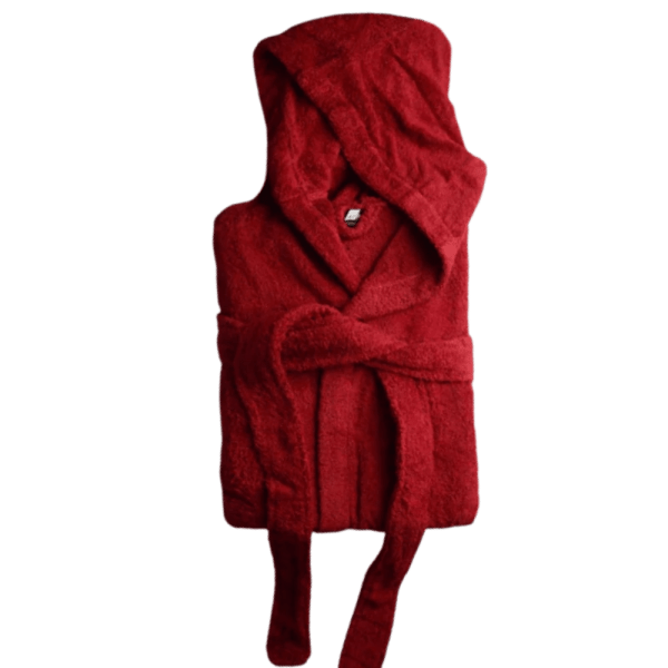 jacquradina - Bathrobe - Burgundy Hood - Multiple sizes