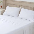 TM home - Luxury Cotton Flat Sheets with Satin Feel – 3-Piece Set - Multiple sizes - Multiple colors