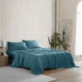 TM home - Luxury Cotton Flat Sheets with Satin Feel – 3-Piece Set - Multiple sizes - Multiple colors