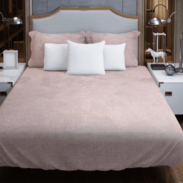 TM home - Poly-Cotton Fitted Sheet Set – Soft, Durable, and Wrinkle-Resistant ( 3 PCS ) - Multiple sizes - Multiple colors