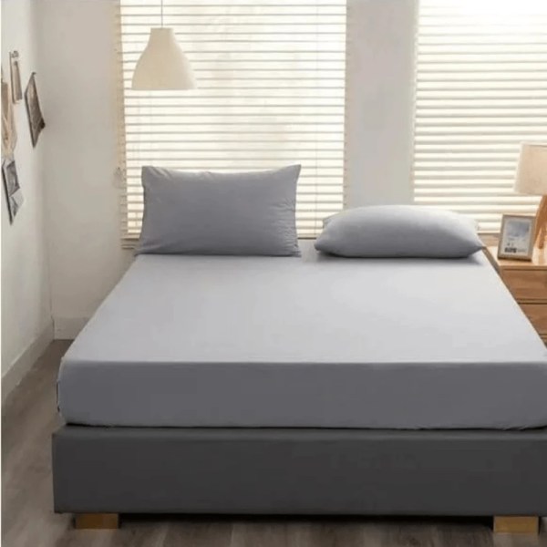 TM home - 3-Piece Cotton Percale Fitted Sheet Set – Crisp & Breathable Comfort - Multiple sizes - Multiple colors