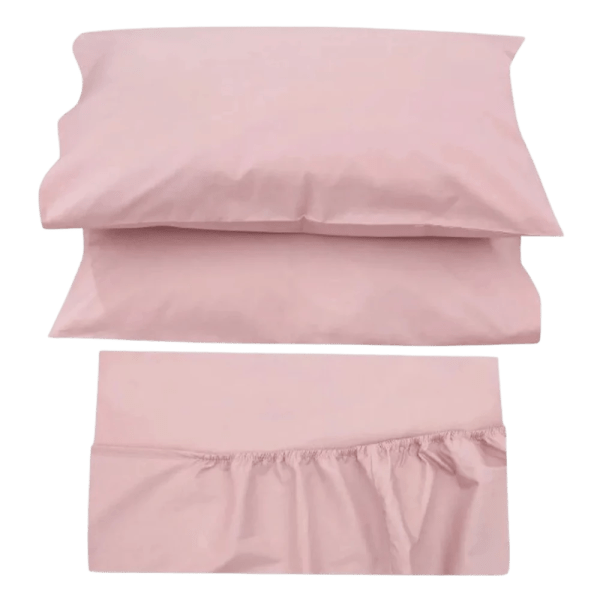 TM home - Luxurious Cotton Fitted Sheet Set with Satin Feel – 3-Piece Collection - Multiple sizes - Multiple colors