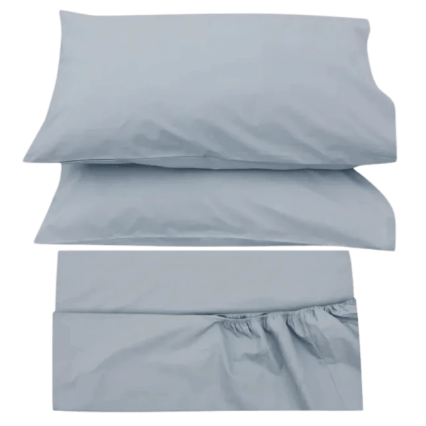 TM home - Luxurious Cotton Fitted Sheet Set with Satin Feel – 3-Piece Collection - Multiple sizes - Multiple colors