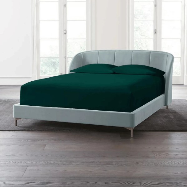 TM home - Luxurious Cotton Fitted Sheet Set with Satin Feel – 3-Piece Collection - Multiple sizes - Multiple colors