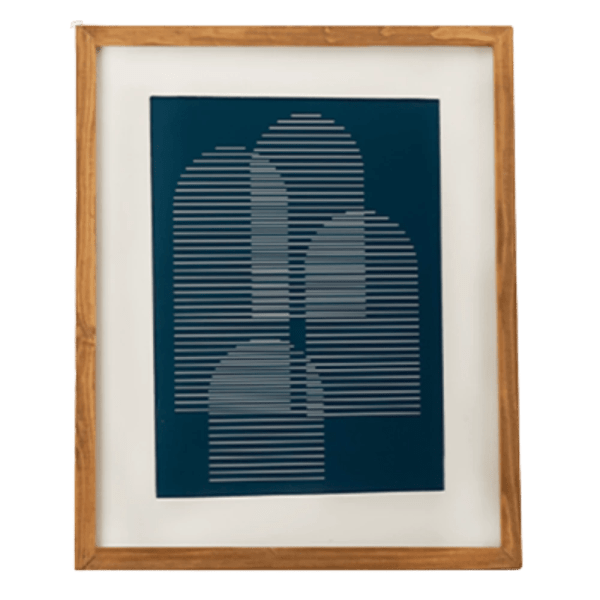 kiliim- Blue Archways Framed Artwork