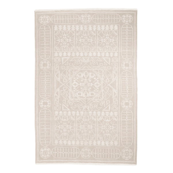 kiliim- Beige Pendant Hand-knotted Carpet - Muliple sizes