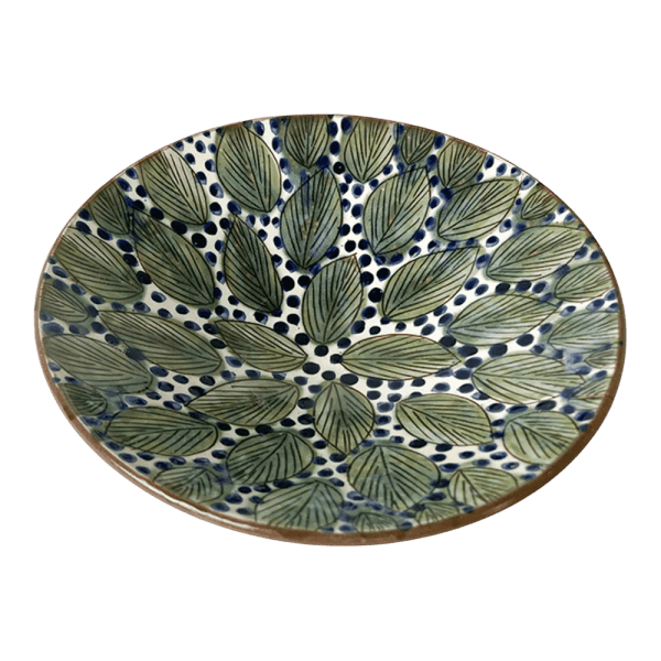 kiliim- Aligned Leaves Serving Plate - Multiple sizes