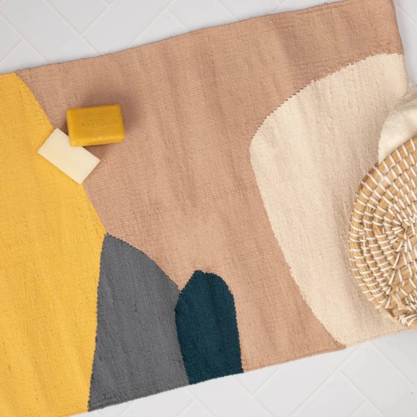 kiliim Pebbles Bath Mat ,made of Wool & multi sizes