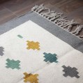 kiliim Pastel Tiles Rug , 100% wool & multi sizes