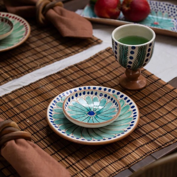 kiliim Palm Strokes Goblet , diameter 8 cm and height 13 cm