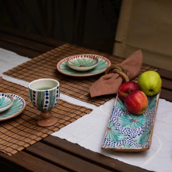 kiliim Palm Strokes Goblet , diameter 8 cm and height 13 cm