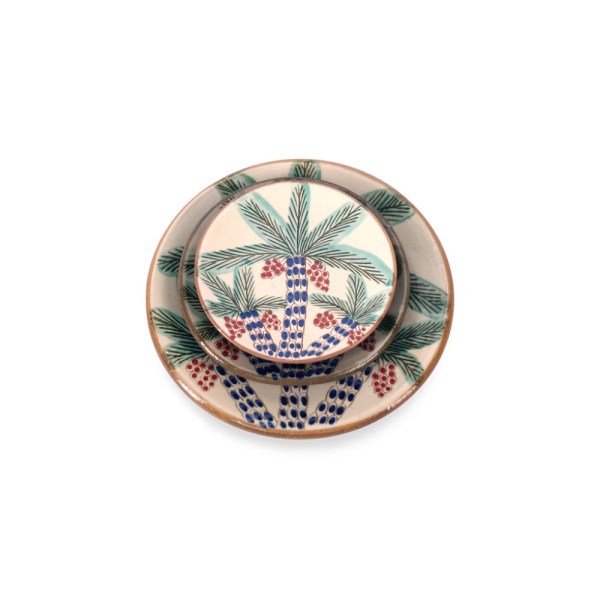 kiliim Palm Red Dates Plate , multi sizes