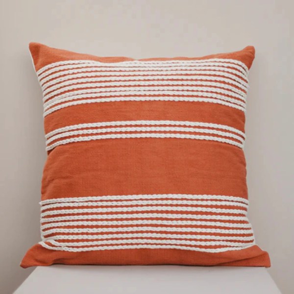 kiliim Orange Meadow Cushion , 100 Cotton & Multi Sizes