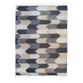 kiliim Neutral Chevron Rug , 100% cotton & one size 1.5×2 m