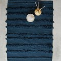 kiliim Navy Tuft Bath Mat , 100% cotton & one size 60×90 cm