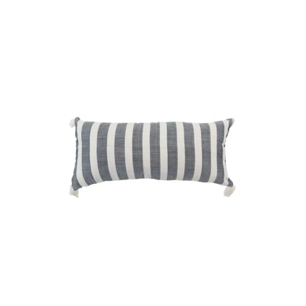 kiliim Navy Stripes Akhmim Cushion , 100% cotton & one size 30 X 65 CM