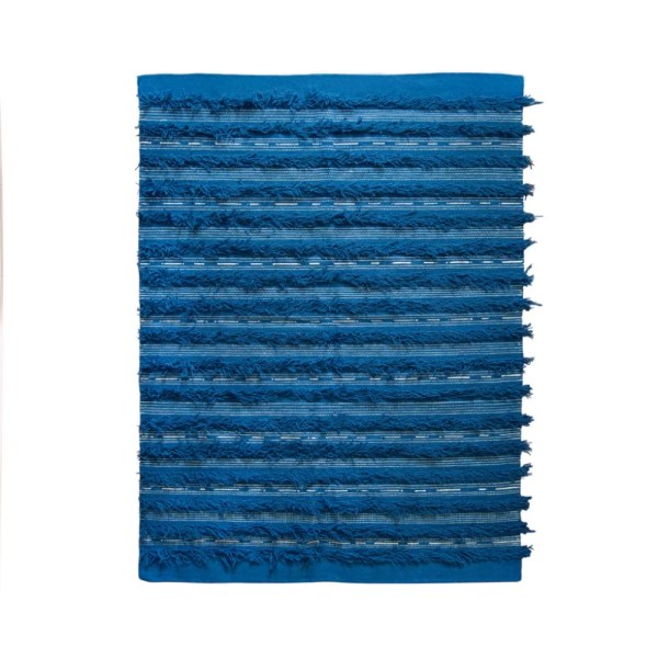 kiliim Navy Fringe Rug, multi Sizes