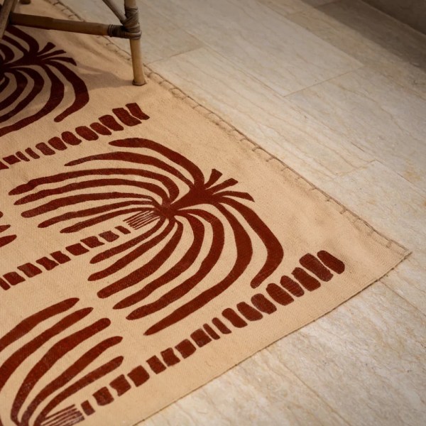 kiliim Nakheel Rug , 100 % Cotton & one Size: 50 X 50 cm