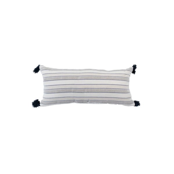 kiliim Muted Strips Akhmim Cushion , 100 % Cotton & one Size: 50 X 50 cm