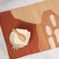 kiliim Mud Bricks Bath Mat , 100 % Cotton & one Size: 50 X 80 cm