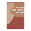 kiliim Mud Bricks Bath Mat , 100 % Cotton & one Size: 50 X 80 cm