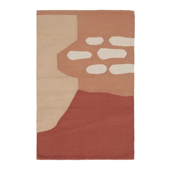 kiliim Mud Bricks Bath Mat , 100 % Cotton & one Size: 50 X 80 cm