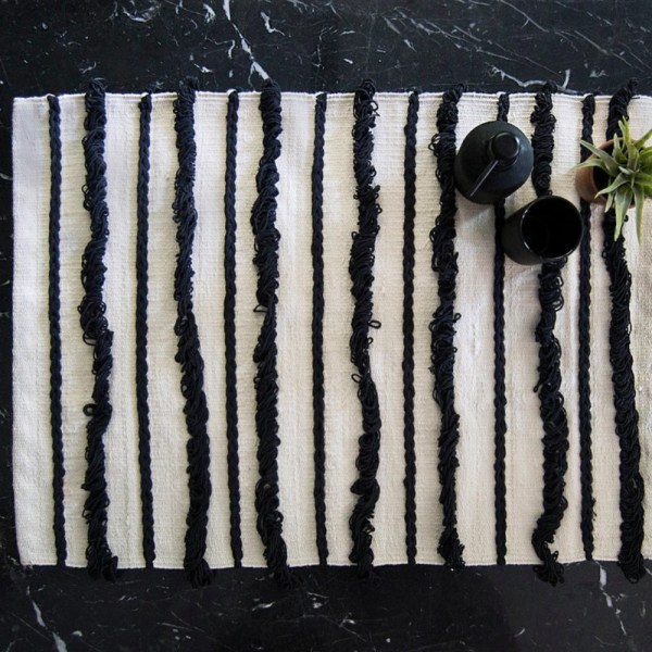 kiliim Loops Bath Mat , one Size : 50 X 80 CM