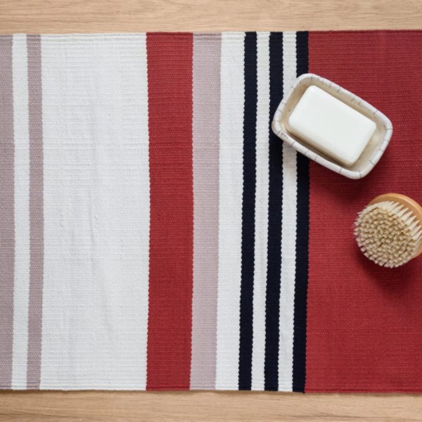 kiliim Intervals Bath Mat , one Sizes : 60 X 90 CM