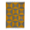 kiliim - Grey Yellow Arrows Rug