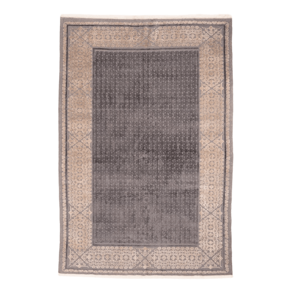 kiliim - Grey Arabesque Hand-knotted Carpet - Multiple sizes