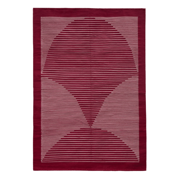 kiliim- Burgundy Lotus Rug - Multiple sizes