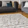 kiliim – White Fringe Rug - white design with fringes - Multiple Size