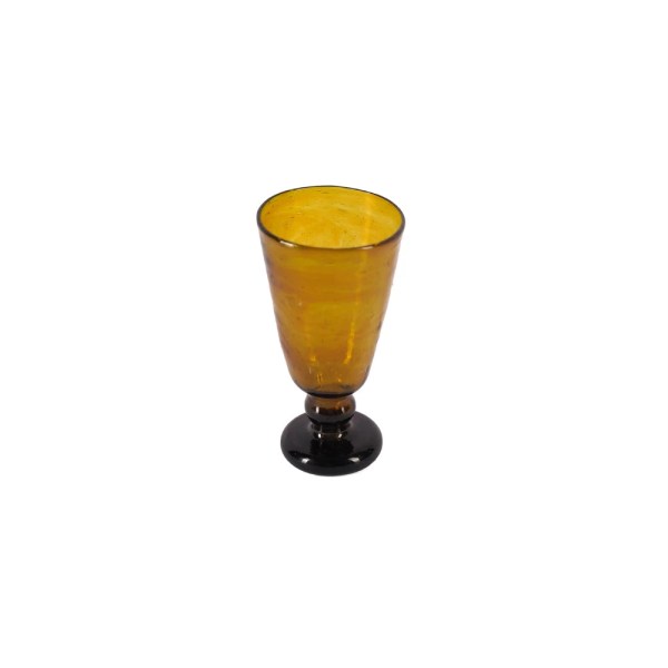 kiliim – TALL RECYCLED GLASS GOBLET - Multiple Color -  One Size Diameter 7.5 cm × Height 26.5 cm