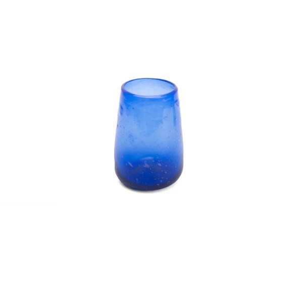 kiliim Narrow Recycled Glass Cup , one Size: 7 cm diameter, 12 cm height , multi color