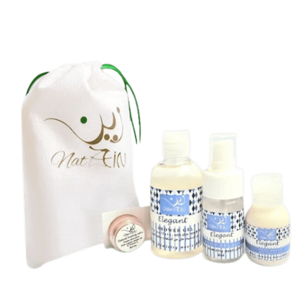 Zein - Body care set 4 pcs, Elegant, (body splash30 ml, shower gel 100 ml, body lotion 30 ml, Vaseline alternative 5gm)