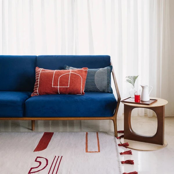 kiliim – Solid Temple Cushion - Multiple Color - One Size: 50 × 50 cm