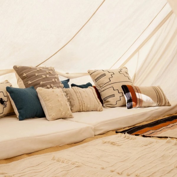 kiliim – Sediments Cushion - Multiple Color - One Size Width: 45 cm × Height: 45 cm