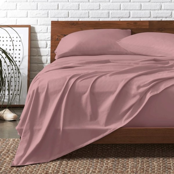 Bed&More - Flat Sheets Seersucker Plain - Multiple sizes - Multiple colors