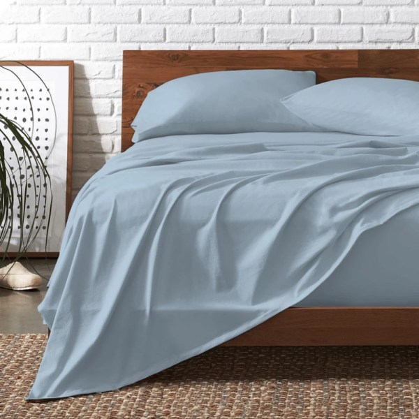 Bed&More - Flat Sheets Seersucker Plain - Multiple sizes - Multiple colors