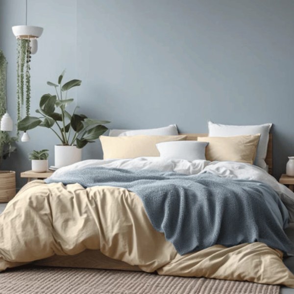 Bed&More - Duvet Cover Seersucker Plain - Multiple sizes - Multiple colors