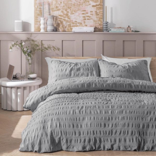 Bed&More - Duvet Cover Seersucker Embossed - Multiple sizes - Multiple colors