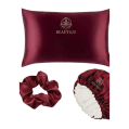 BEAUTIQS - 3 in 1 beautiqs Hair Care Set – Bonnet, Pillowcase & Scrunchie for Nighttime Hair Protection set of three
