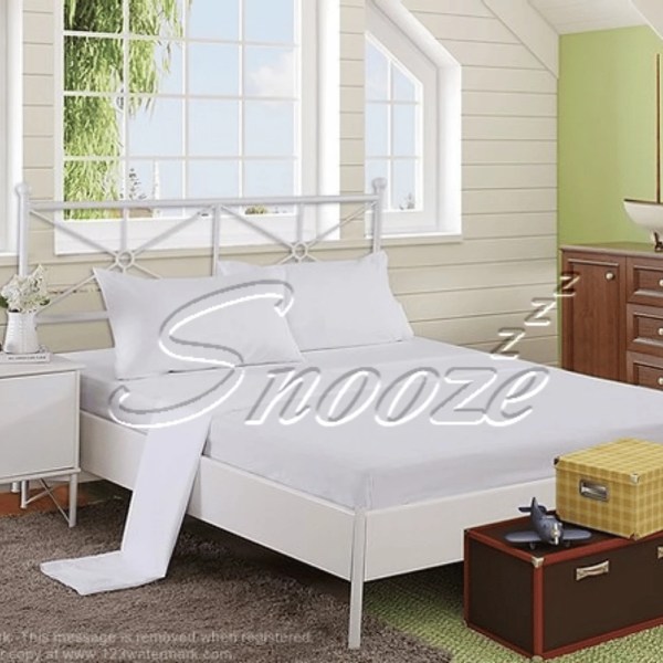Snooze - Plain fitted bed sheet set - Multiple sizes